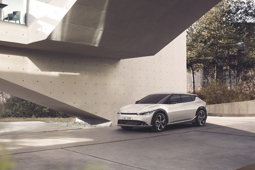 Kia EV6 electric car sleek lines