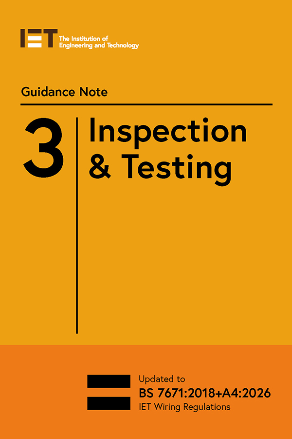 IET Guidance Note 3 tenth edition cover