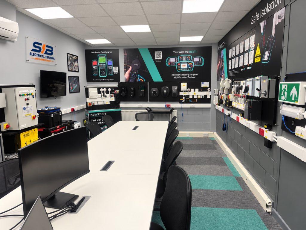 SJB Electrical Training classroom and practical electrical training rigs